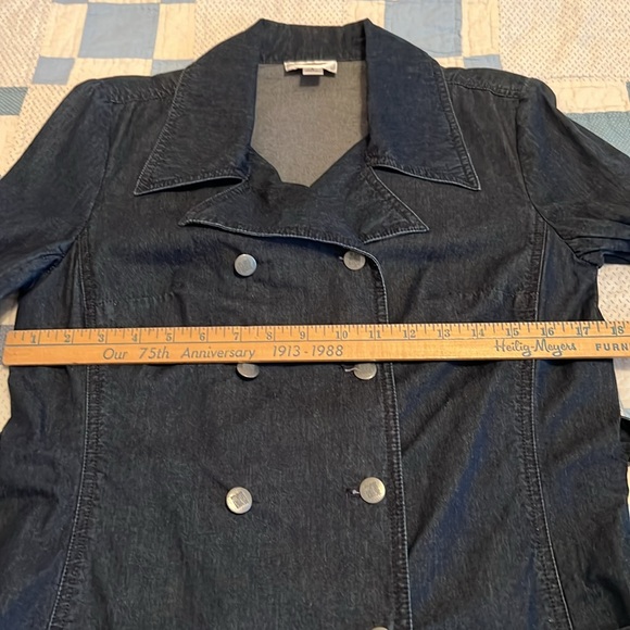 Talbots Denim Trench Coat - Picture 5 of 16